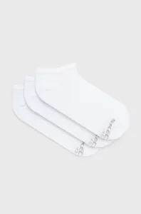 Ponožky Skechers (3-pak) pánske, biela farba #294648