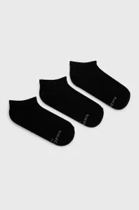 Ponožky Skechers (3-pak) pánske, čierna farba #5467114