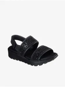 Čierne dámske sandále Skechers #645048