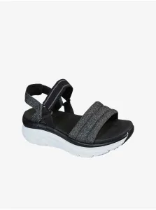 Čierne dámske sandále Skechers #645029