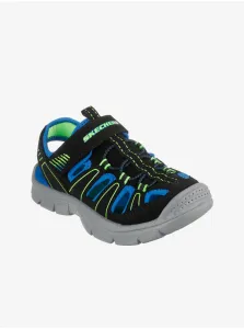 Modro-čierne chlapčenské sandále Skechers #645297