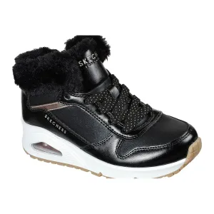 Skechers UNO - COZY ON AIR Detská zimná obuv, čierna, veľkosť #4042687