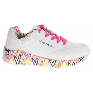 Skechers UNO LITE - LOVELY LUV Detská voľnočasová obuv, biela, veľkosť #4204165