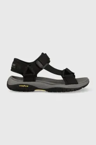 Sandále Skechers Lomell Rip Tide pánske, čierna farba