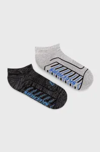 Ponožky Skechers (2-pak) šedá farba #7030930