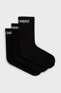 Ponožky Skechers (3-pak) čierna farba #5467115