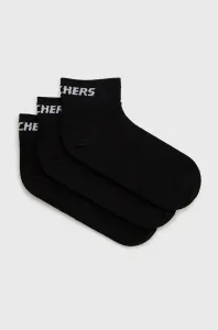 Ponožky Skechers (3-pak) čierna farba #9591880