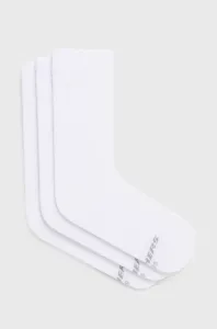 Ponožky Skechers (3-pak) dámske, biela farba #7863284