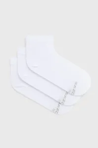 Ponožky Skechers (3-pak) dámske, biela farba #294966