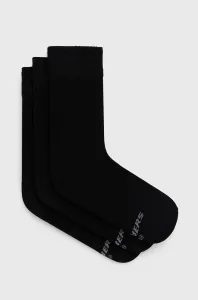 Ponožky Skechers (3-pak) dámske, čierna farba #7863283