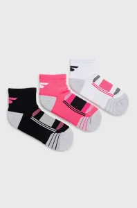 Ponožky Skechers (3-pak) dámske, fialová farba