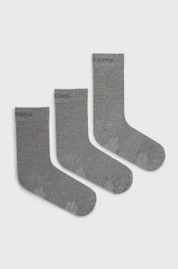 Ponožky Skechers (3-pak) šedá farba #5467116