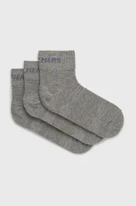 Ponožky Skechers (3-pak) šedá farba #5467127