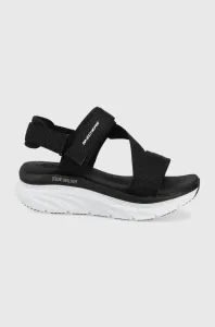 Sandále Skechers dámske, čierna farba, na platforme #6138687
