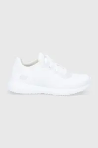 Topánky Skechers biela farba, na plochom podpätku #5472275