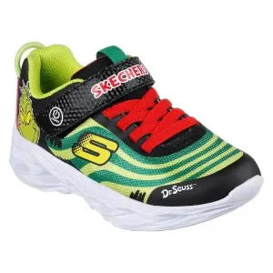 Skechers VORTEX-FLASH-GRINCHLY Detská voľnočasová obuv, zelená, veľkosť