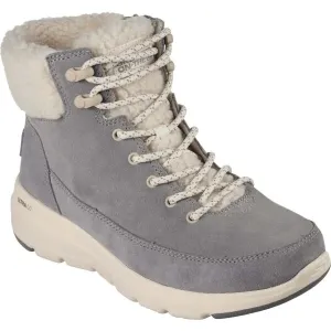 Skechers GLACIAL ULTRA - WOODLANDS Dámska zimná obuv, sivá, veľkosť #8297425