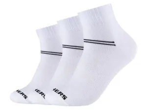 Skechers Dámske/pánske ponožky, 3 páry (35/38, biela, klasické)