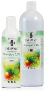 SkinMed Chlorhexidine Shampoo 4% Koncentrovaný antimikrobiálny šampón pre psy, mačky a kone 236ml #1935871