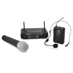 Bezdrôtový mikrofónový set Skytec STWM722, UHF ručný mikrofó