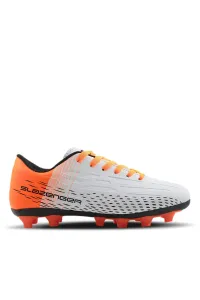 Slazenger Score I Kr Football Mens Turf Shoes White/Orange