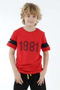 Slazenger Boys' T-Shirt Red T-shirt T-shirt #6225350