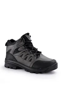 Slazenger Gufy New Outdoor Boots Men's Shoes Black Gray #7795688
