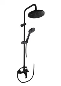 SLEZAK-RAV - Vodovodná batéria sprchová COLORADO s hlavovou a ručnou sprchou čierna matná, Farba: čierna matná, Rozmer: 100 mm CO282.0/7CMAT #9034812