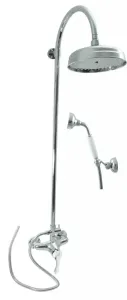 SLEZAK-RAV - Vodovodné batérie sprchová LABE s hlavovou a ručnou sprchou, Farba: chróm, Rozmer: 150 mm L081.5 / 3 #6552019