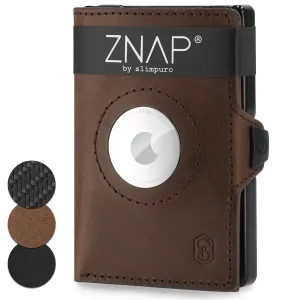 Slimpuro ZNAP Airtag Wallet, 12 kariet, priehradka na mince, 8,9 x 1,8 x 6,3 cm (Š x V x H), ochrana RFID #1427426