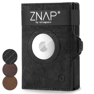 Slimpuro ZNAP Airtag Wallet, 8 kariet, priehradka na mince, 8,9 x 1,5 x 6,3 cm (Š x V x H), ochrana RFID #1427711