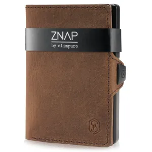Slimpuro ZNAP, tenká peňaženka, 12 kariet, priečinok na mince, 8,9 × 1,8 × 6,3 cm (Š × V × H), RFID ochrana #1426361