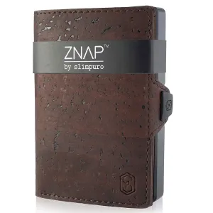 Slimpuro ZNAP, tenká peňaženka, 8 kariet, priečinok mince, 8,9 × 1,5 × 6,3 cm (Š × V × H), RFID ochrana #1426360