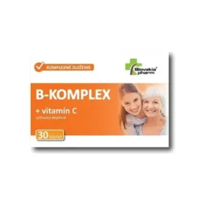 SLOVAKIAPHARM B-komplex + vitamín C 30 tabliet #1077473