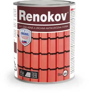 RENOKOV 2v1 - Antikorózna farba na strechy 2,5 kg 0199 - čierna