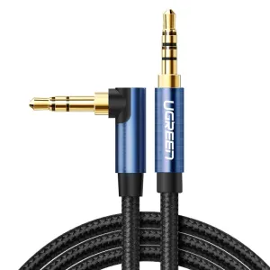 Ugreen audio cable AUX angled minijack 3.5mm 2m blue (AV112)