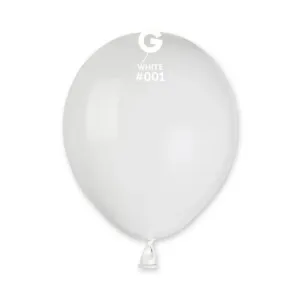 Latexový balónik MINI - 13 cm - pastelovo biely, 1 ks - SMART
