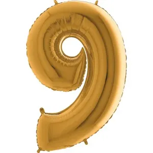 Balón fóliový číslo zlaté 9