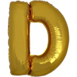 Balónik zlatý písmeno D