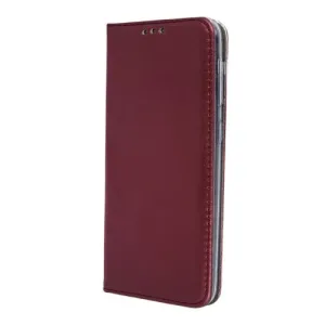 Puzdro Smart Magnetic Book iPhone 13 Pro Max  - Červené (Vínové)
