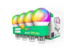 NOUS Smart sada LED žiaroviek E27 9W RGB Nous P3/4pack WiFi Tuya