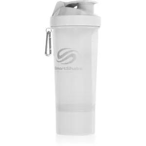 Smartshake Slim športový šejker + zásobník farba Pure White 500 ml