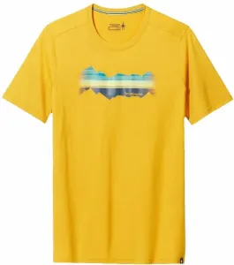 Smartwool Mountain Horizon Graphic Short Sleeve Tee Honey Gold L Tričko Outdoorové tričko