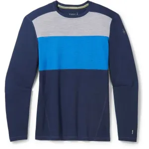 Smartwool M CLASSIC THERMAL MERINO BL COLORBLCK CB Pánske tričko, tmavo modrá, veľkosť