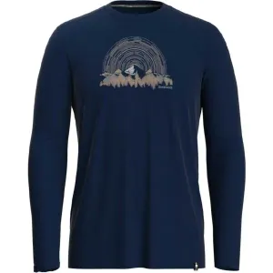 Smartwool NEVER SUMMER MOUNTAINS GRAPHIC Pánske tričko, tmavo modrá, veľkosť