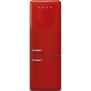 Smeg Chladnička s mraziacim boxom 50´s Retro Style FAB38 R, 344l/137l, pravostranné otváranie, červená  FAB38RRD5