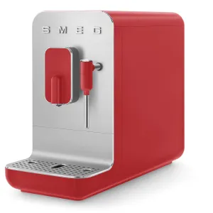 Smeg Automatický kávovar na espresso / cappuccino, červená BCC02RDMEU