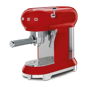 50's Retro Style pákový kávovar na Espresso / Cappucino 15 barov 2 cup červený - SMEG