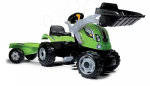 Traktor s nakladačom a prívesom Smoby Farmer Max 710109