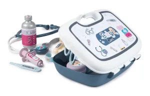 Zdravotnícky kufrík pre sestričku Baby Care Smoby s 19 doplnkami a nálepkami